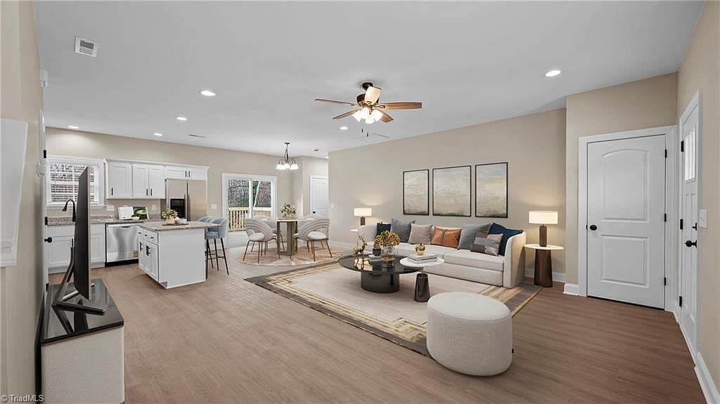 Open-concept living room