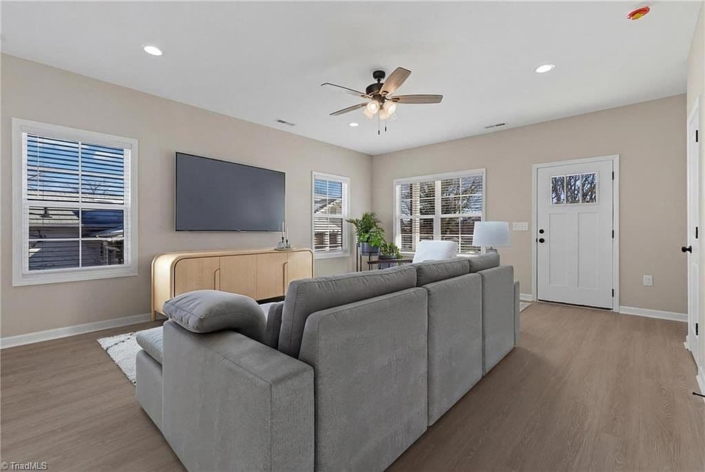 Staged living room