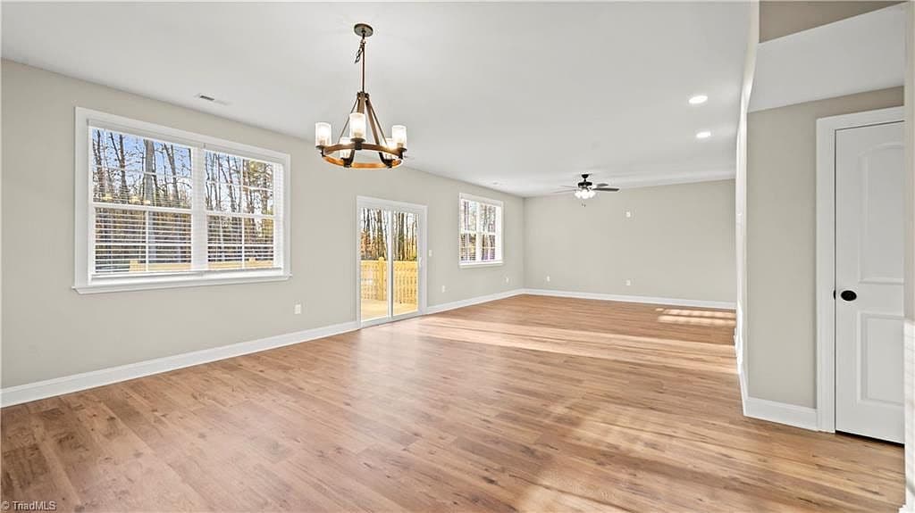 Open living and dining